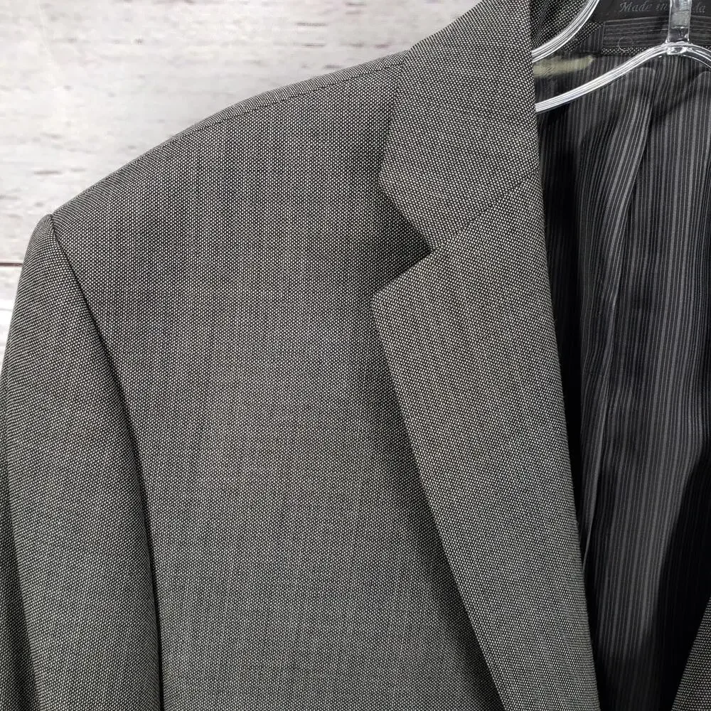 Calvin Klein Men's Gray Wool Slim Fit Sportscoat Blazer Jacket Size 42L